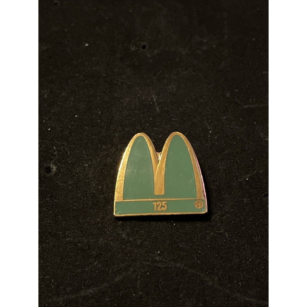 McDonald’s Golden Arches Green Number‎ 125 Employee Lapel Hat Pin